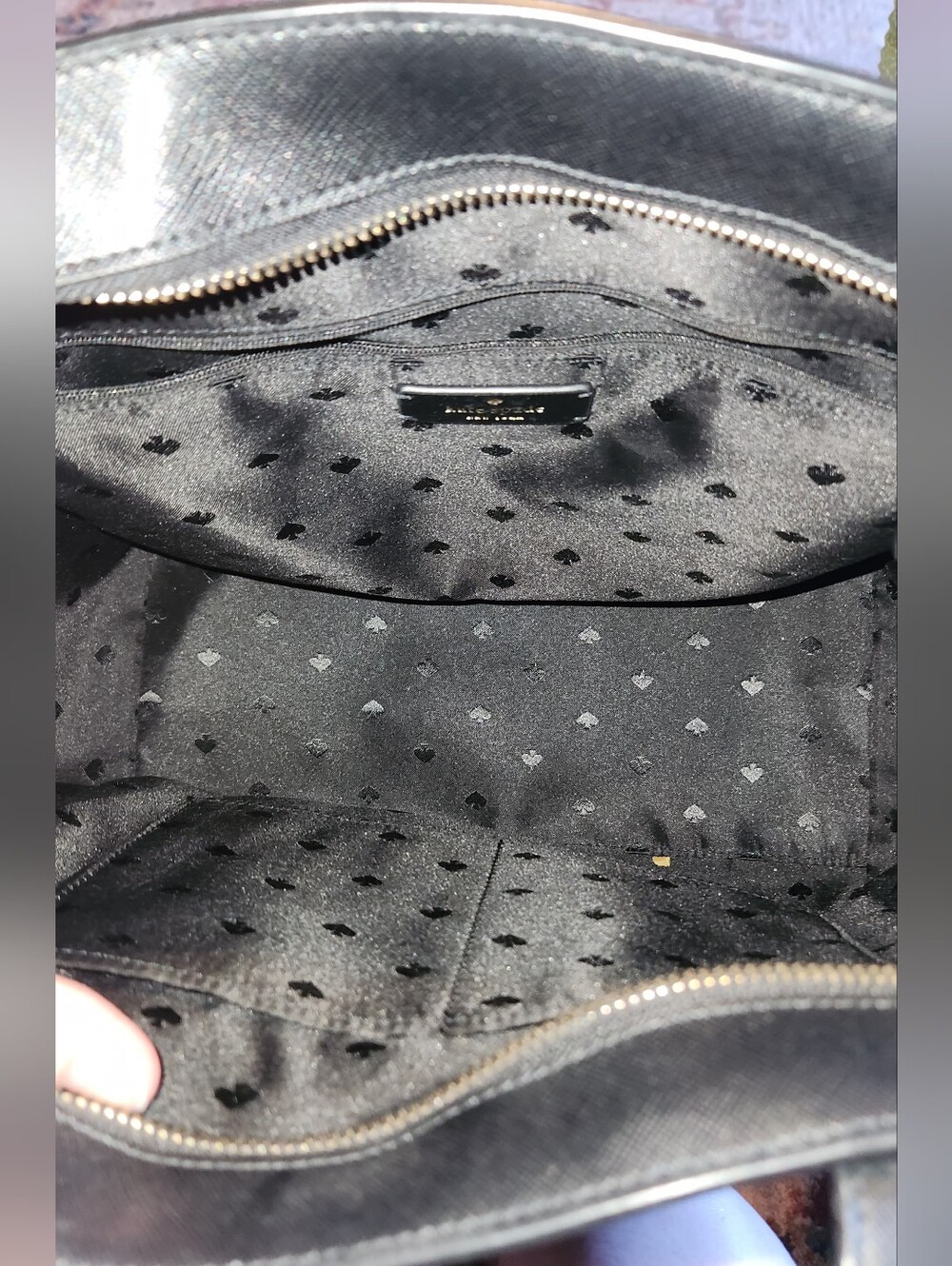 Kate Spade Black Daisy-Print Tote Bag - Picture 3 of 3